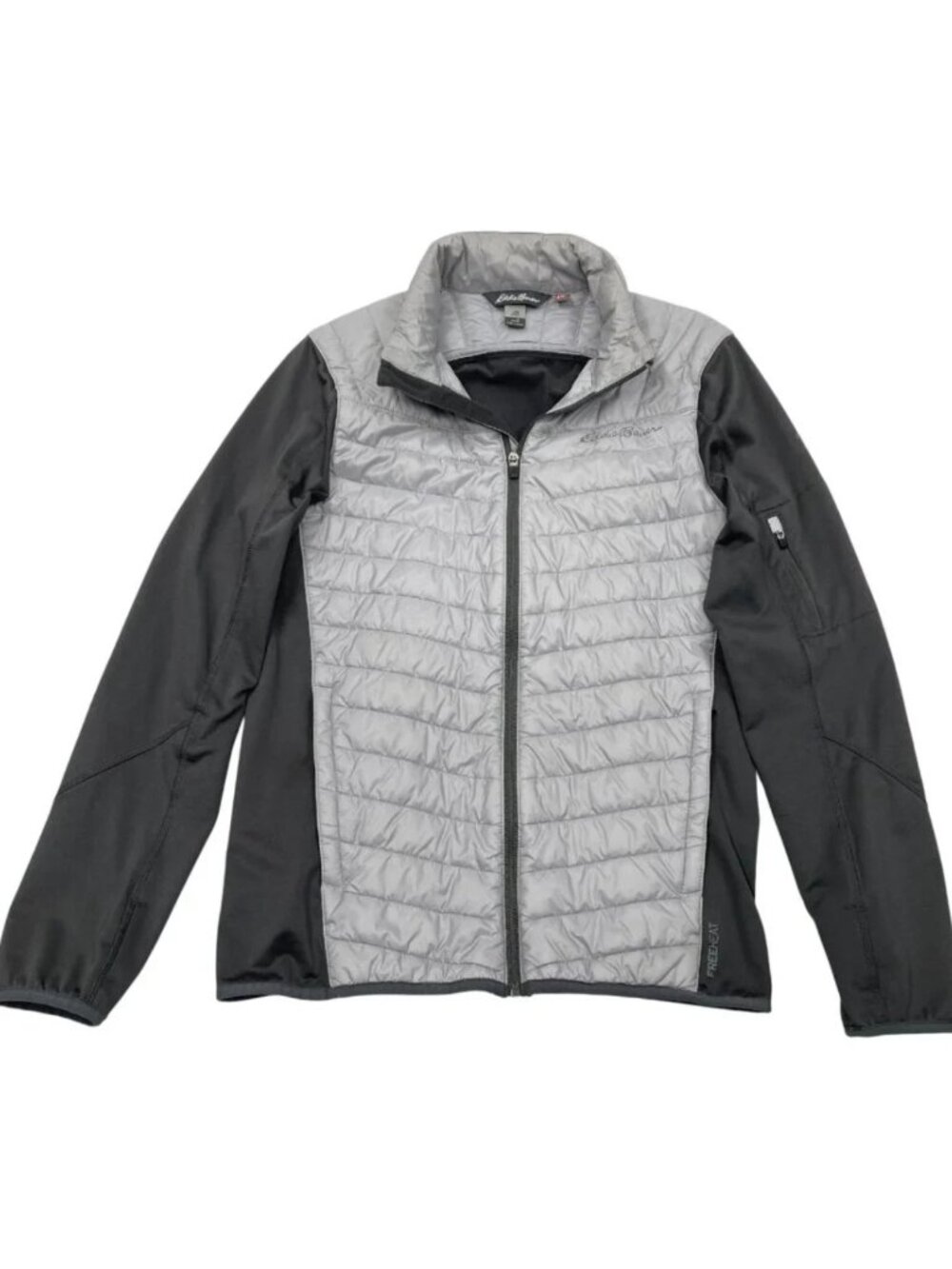 Eddie Bauer Freeheat Puffer Lightweight Hideaway Hood Hooded Jacket Men's S